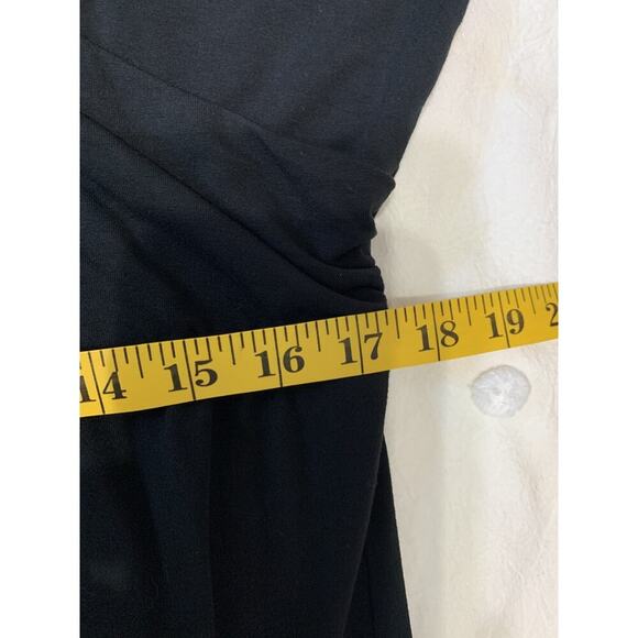 J Jill Wearever Dress Womens Large Black Stretch Knit Maxi Sleeveless Pullover - Picture 5 of 10